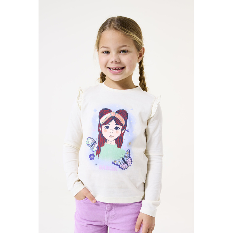 t-shirt fille  garcia jeans i54602_girls t-shirt ls
