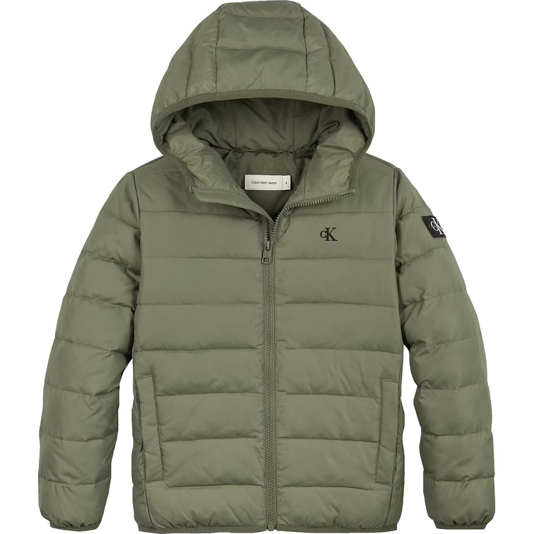 cazadora garçon  calvin klein inst. logo light padded jacket