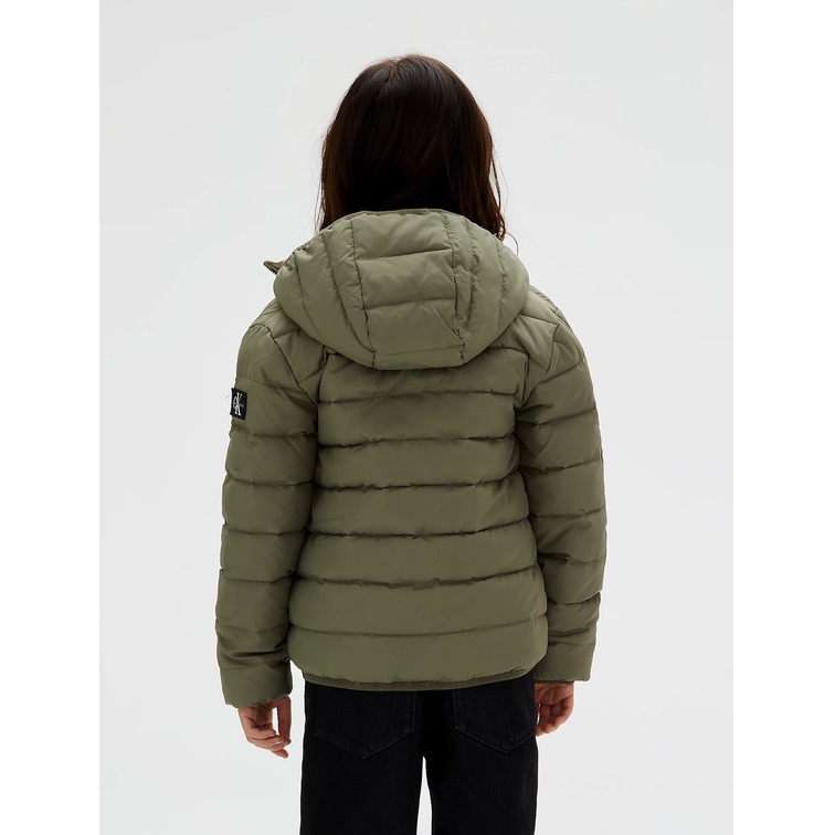 cazadora garçon  calvin klein inst. logo light padded jacket