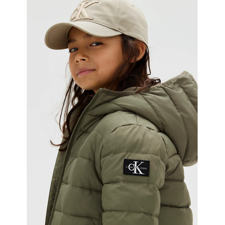 cazadora garçon  calvin klein inst. logo light padded jacket