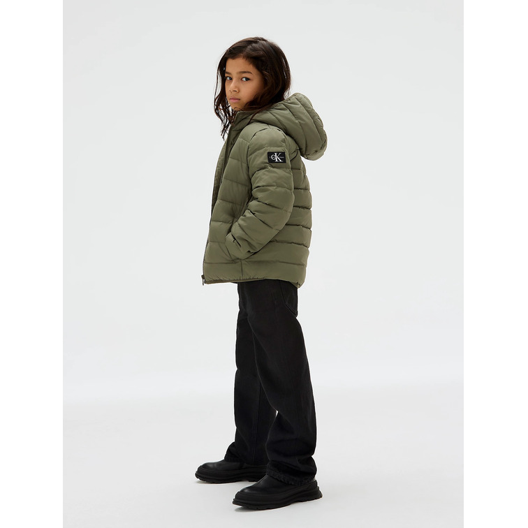 cazadora garçon  calvin klein inst. logo light padded jacket