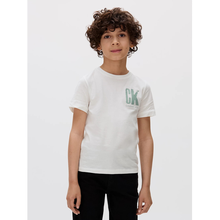 t-shirt garçon  calvin klein chest surf graphic t-shirt