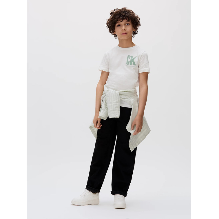 t-shirt garçon  calvin klein chest surf graphic t-shirt