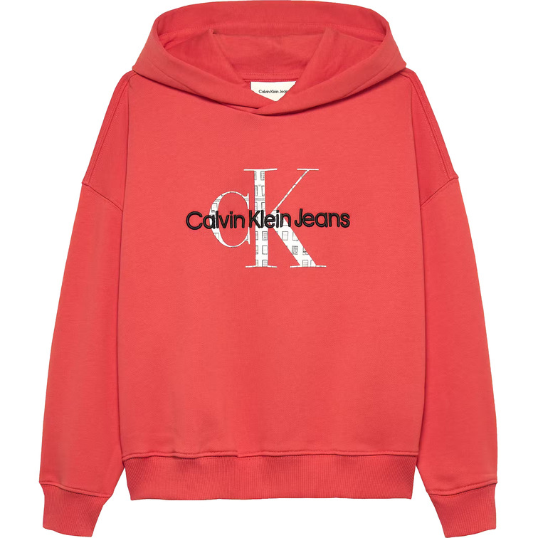 sweat-shirt garçon  calvin klein embro logo hoodie