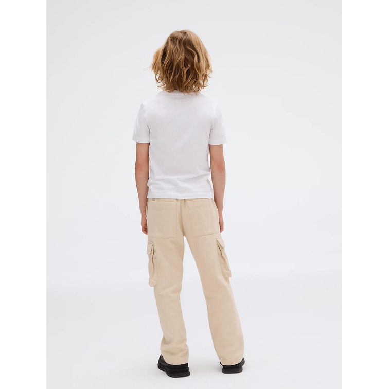 t-shirt garçon  calvin klein seasonal logo ss t-shirt