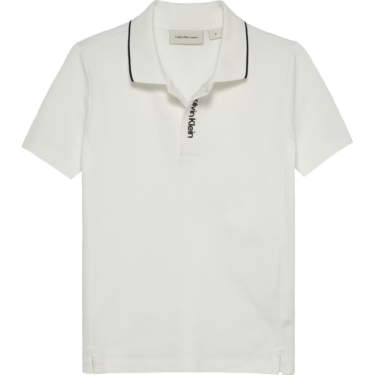 pôle garçon  calvin klein embro. ck logo pique pôle