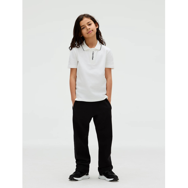 pôle garçon  calvin klein embro. ck logo pique pôle