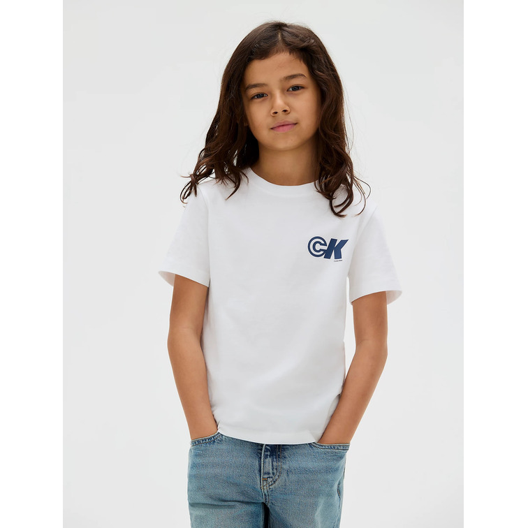 t-shirt garçon  calvin klein seasonal ck regular tee