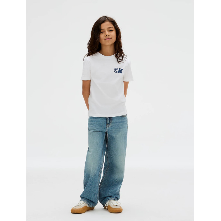 t-shirt garçon  calvin klein seasonal ck regular tee