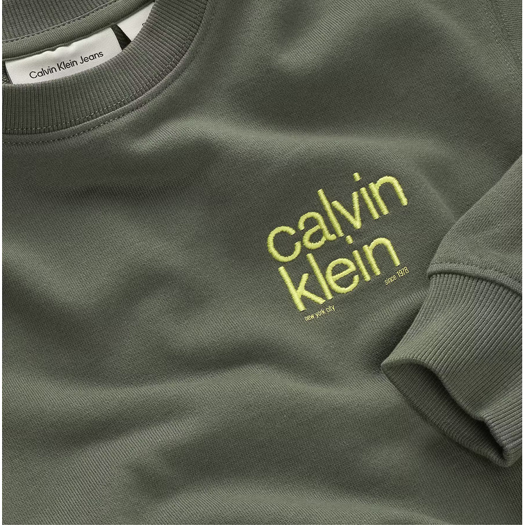 sweat-shirt garçon  calvin klein relaxed back print cn sweatshi