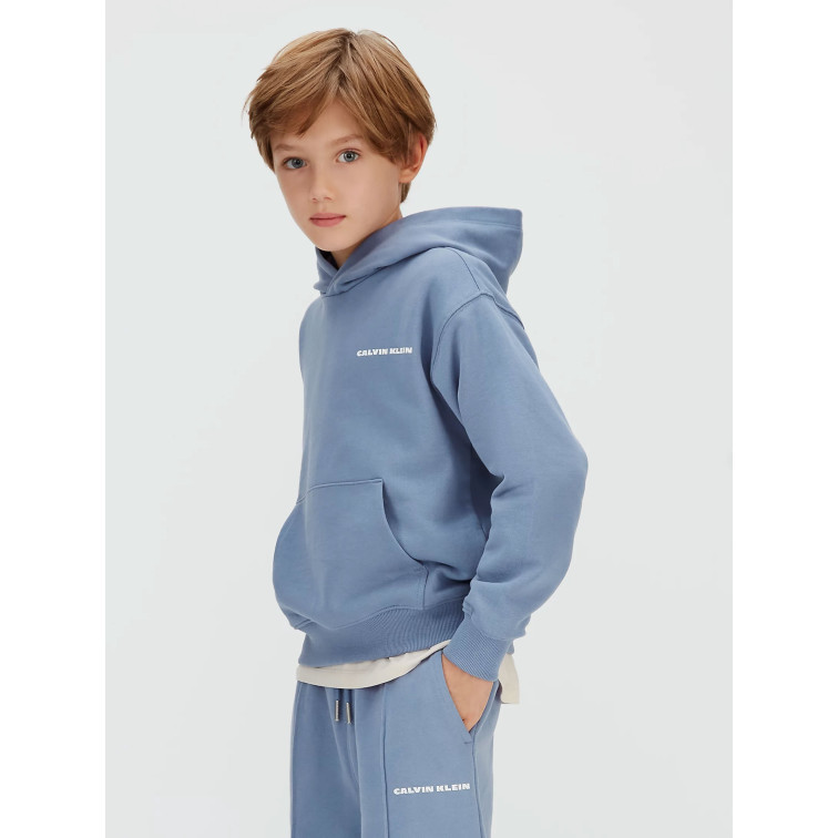 sweat-shirt garçon  calvin klein b relaxed back aw hoodie