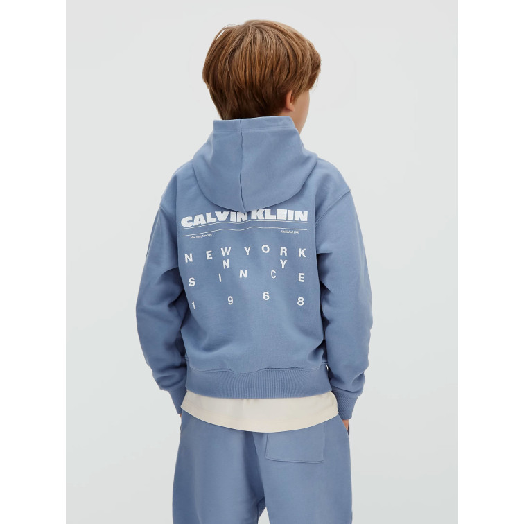 sweat-shirt garçon  calvin klein b relaxed back aw hoodie