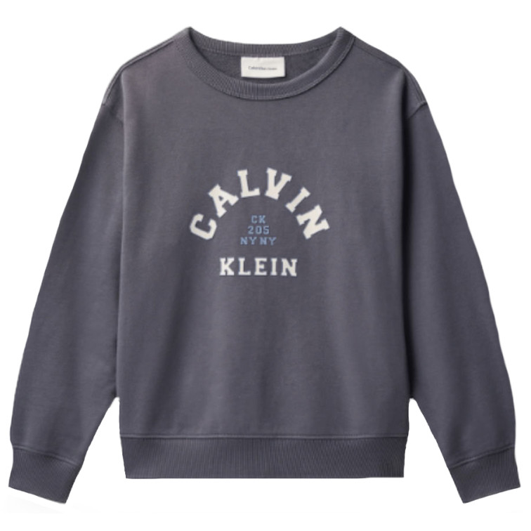 sweat-shirt garçon  calvin klein b varsity cn sweatshirt