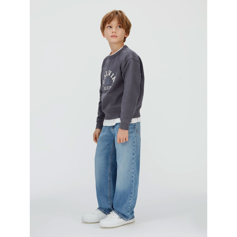 sweat-shirt garçon  calvin klein b varsity cn sweatshirt