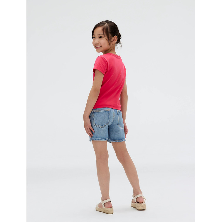 t-shirt fille  calvin klein glitter ck slim fit tee