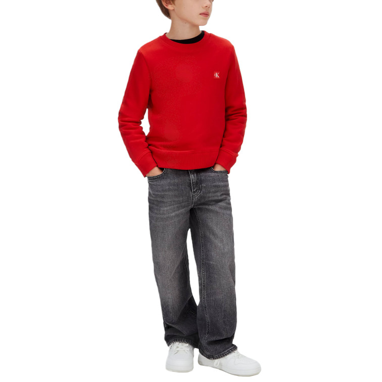 sweat-shirt   calvin klein u singe mini badge reg cn
