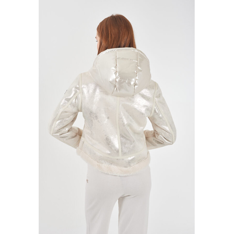 manteau femme  yes zee gubbino donna laminato con cap