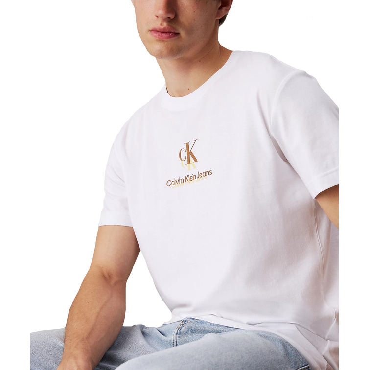 t-shirt homme  calvin klein shadow logo tee