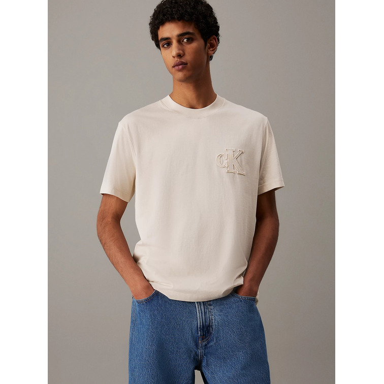 t-shirt homme  calvin klein ck applique tee