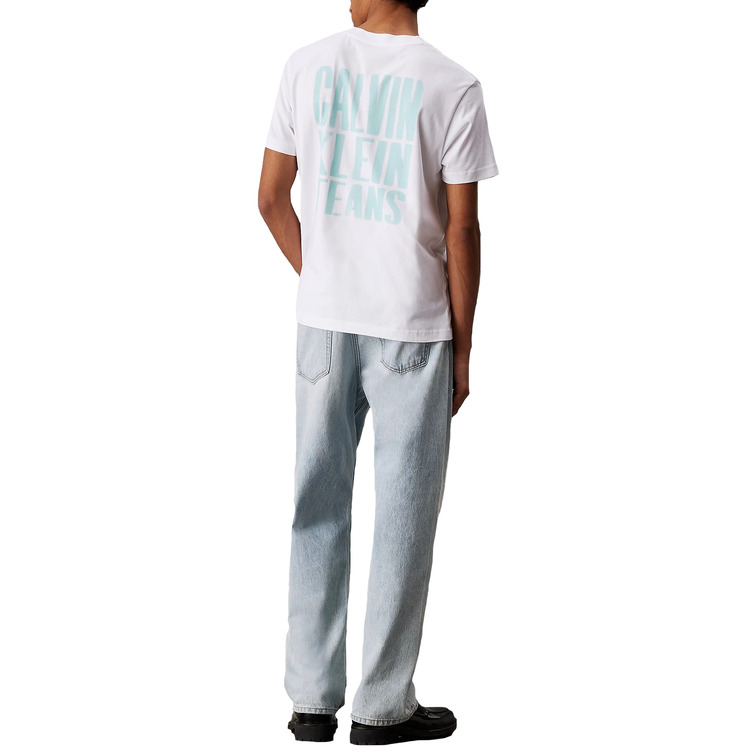 t-shirt homme  calvin klein painted calvin klein jeans tee