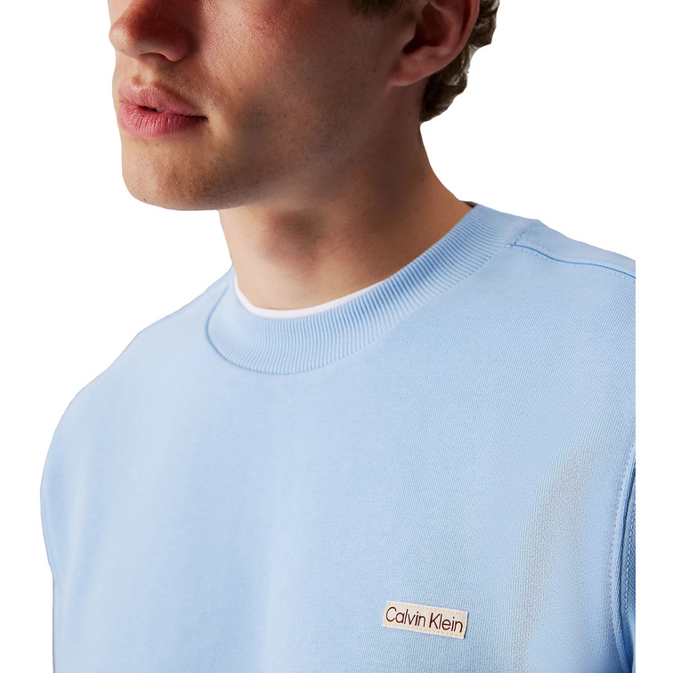 sweat-shirt homme  calvin klein calvin klein label crew neck
