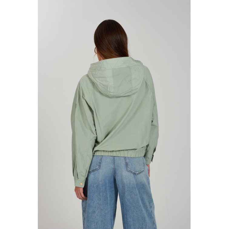 manteau femme  yes zee giubbino donna crop con cappuc