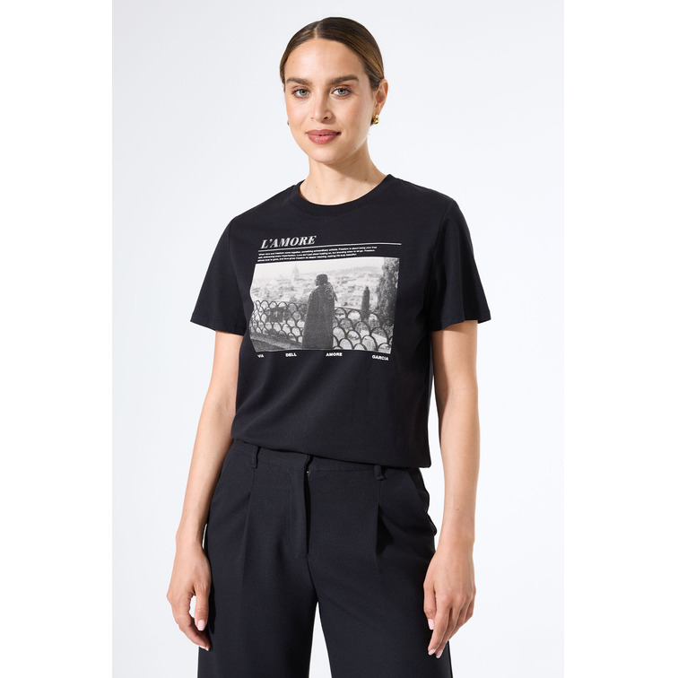 t-shirt femme  garcia jeans j50002_ladies t-shirt ss