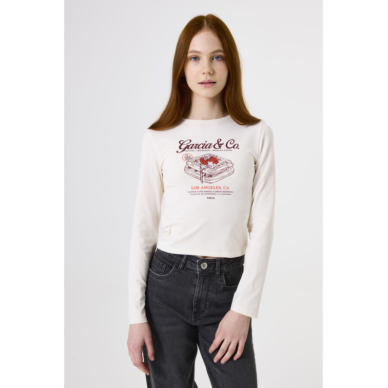 t-shirt fille  garcia jeans k52403_girls t-shirt ls