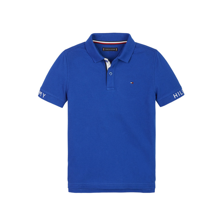 pôle garçon  tommy hilfiger sleeve text pôle s/s