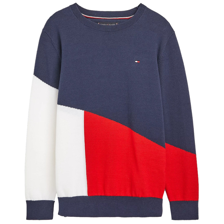 maillot garçon  th colorblock sweater