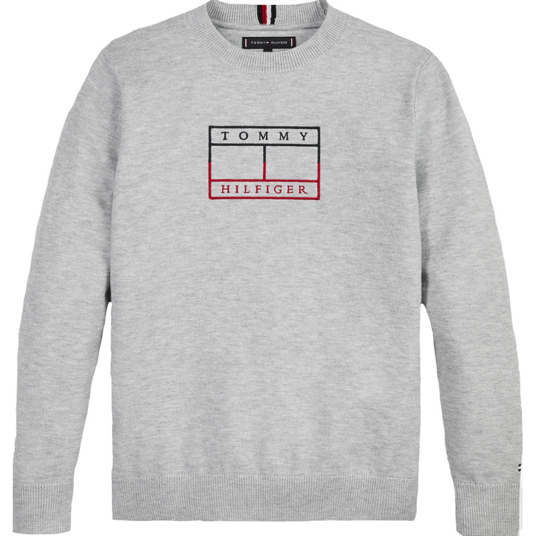 maillot garçon  th embroidered flag sweater