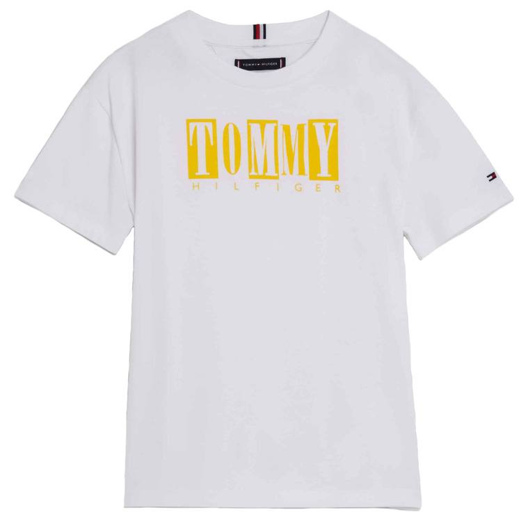 t-shirt garçon  th seasonal tommy logo tee s/s