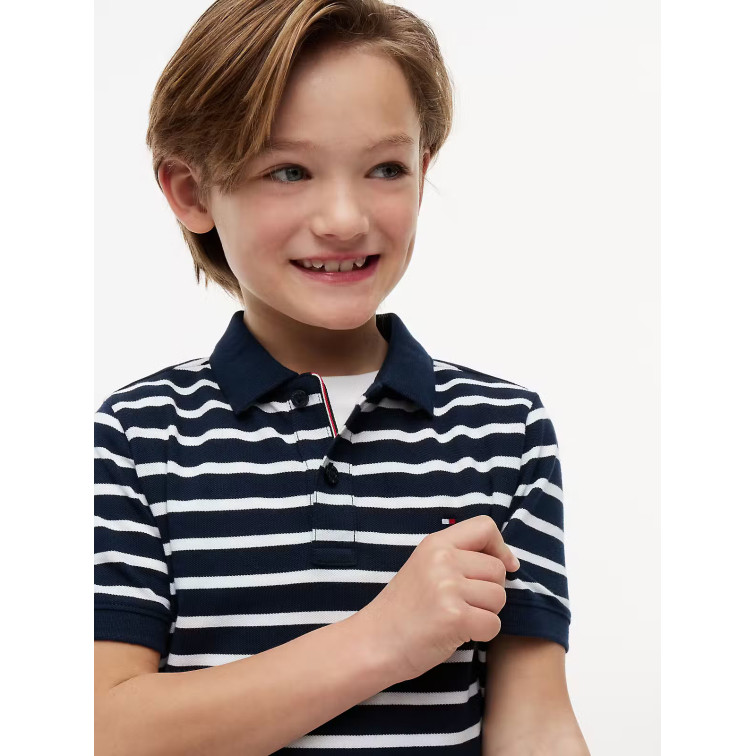 pôle garçon  tommy hilfiger flag pôle ss