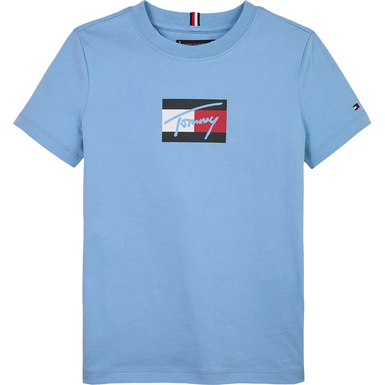 garçon tommy script flag print tee ss c14