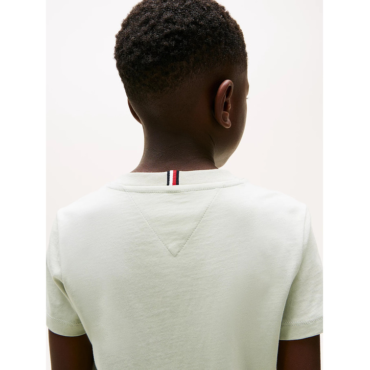 garçon tommy script flag print tee ss m1c