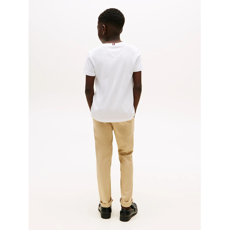 garçon tommy script flag print tee ss ybr
