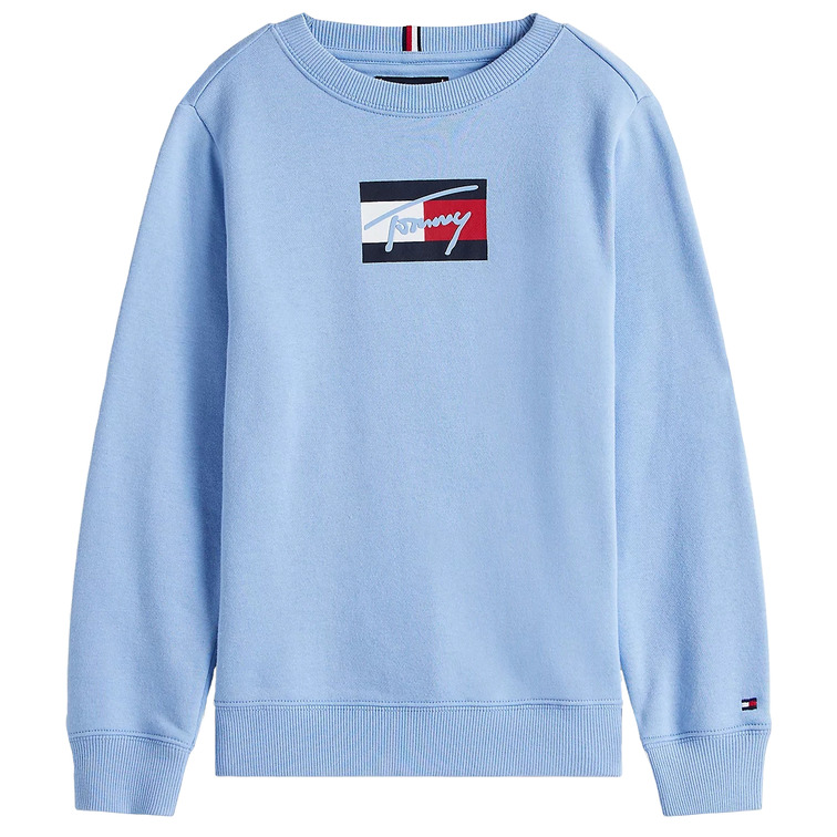 garçon tommy script flag sweatshirt c14