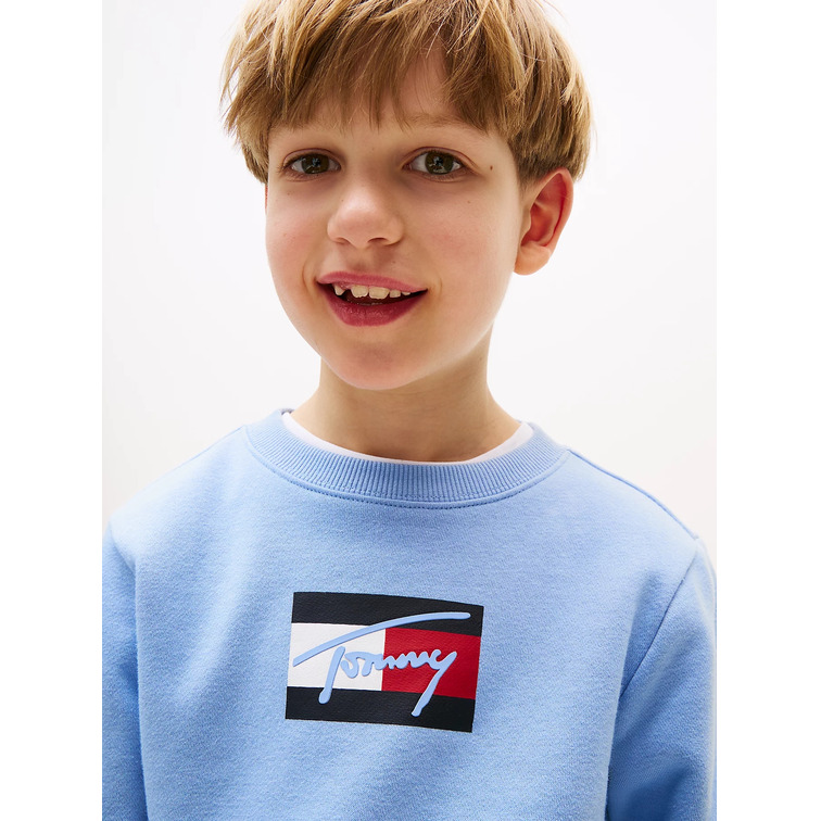 garçon tommy script flag sweatshirt c14