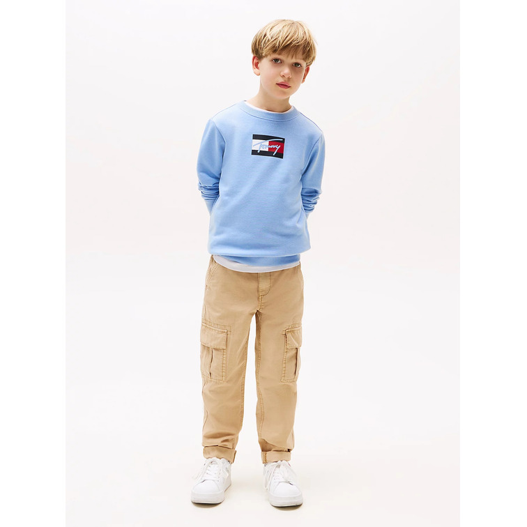 garçon tommy script flag sweatshirt c14