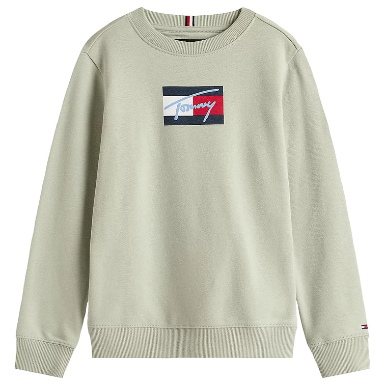 garçon tommy script flag sweatshirt m1c