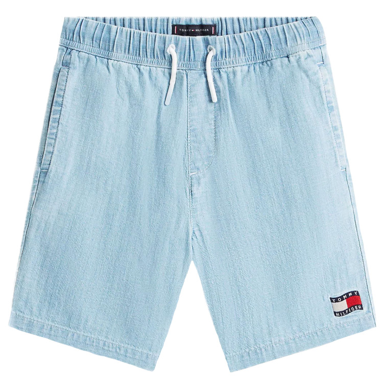 le short garçon  tommy hilfiger wavy flag herringbone short