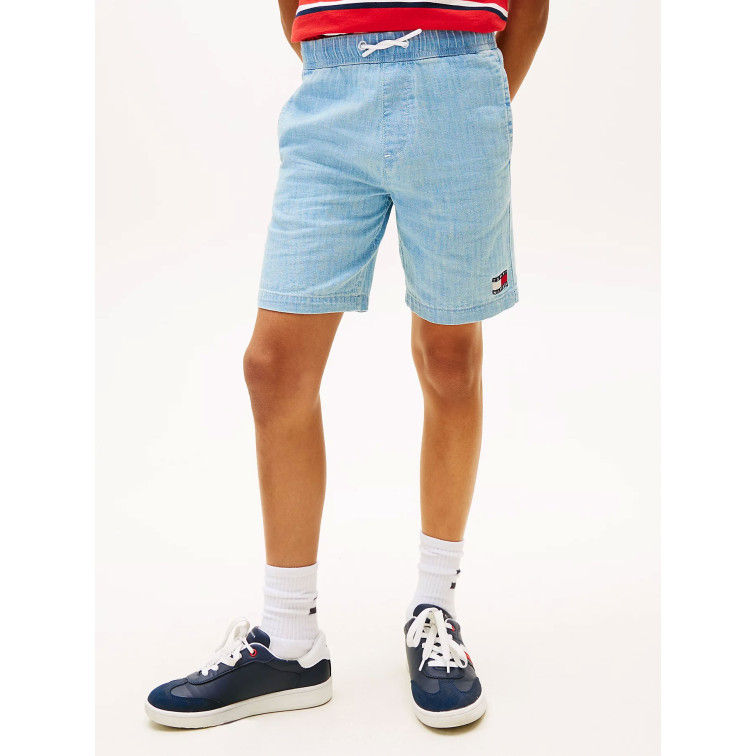 le short garçon  tommy hilfiger wavy flag herringbone short