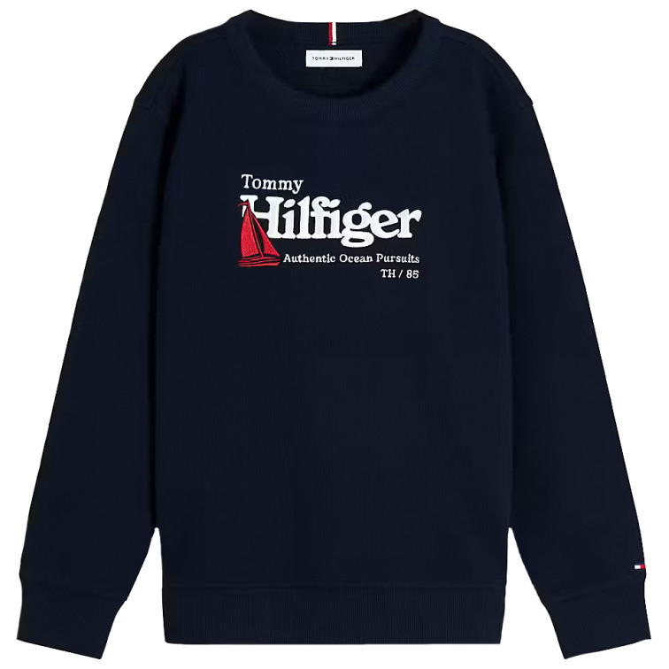 SWEAT-SHIRT EN MAILLE PIQUÉE INTERLOCK POUR ENFANT TOMMY HILFIGER – COUPE REGULAR
