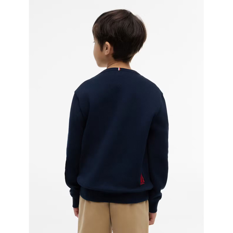 SWEAT-SHIRT EN MAILLE PIQUÉE INTERLOCK POUR ENFANT TOMMY HILFIGER – COUPE REGULAR