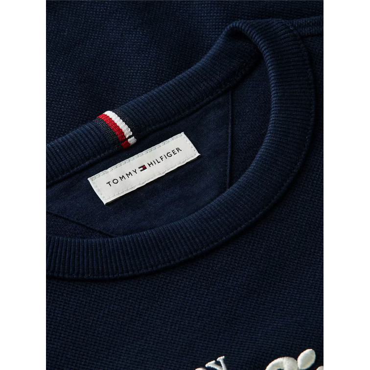 SWEAT-SHIRT EN MAILLE PIQUÉE INTERLOCK POUR ENFANT TOMMY HILFIGER – COUPE REGULAR