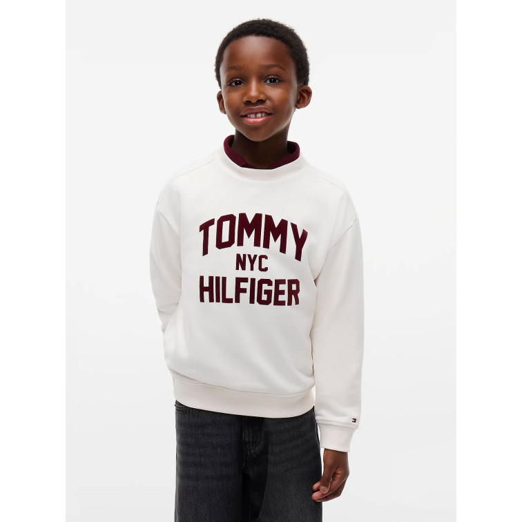 sweat-shirt garçon  tommy hilfiger brand love crew