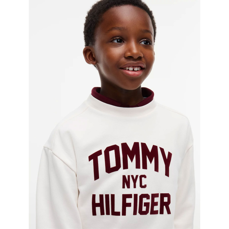 sweat-shirt garçon  tommy hilfiger brand love crew