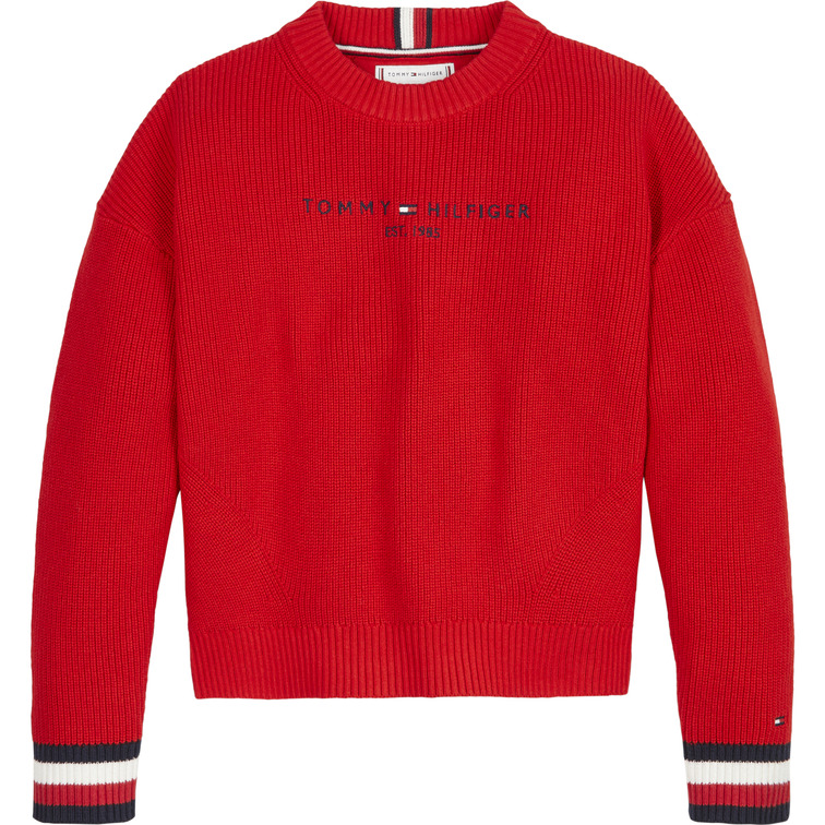 maillot fille  th essential logo sweater