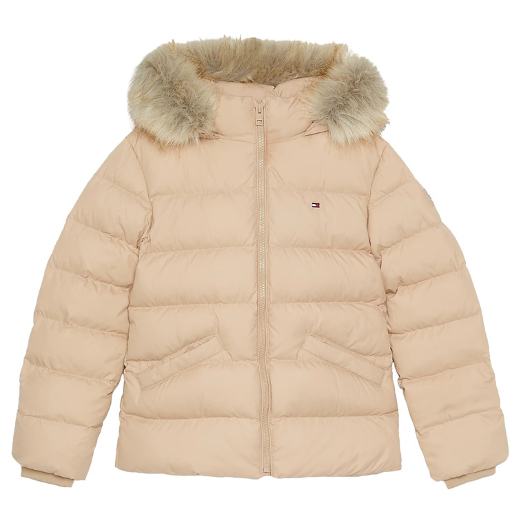 cazadora fille  th essential down fur hood jacket