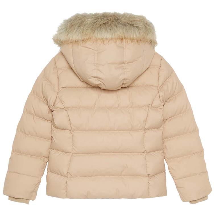 cazadora fille  th essential down fur hood jacket